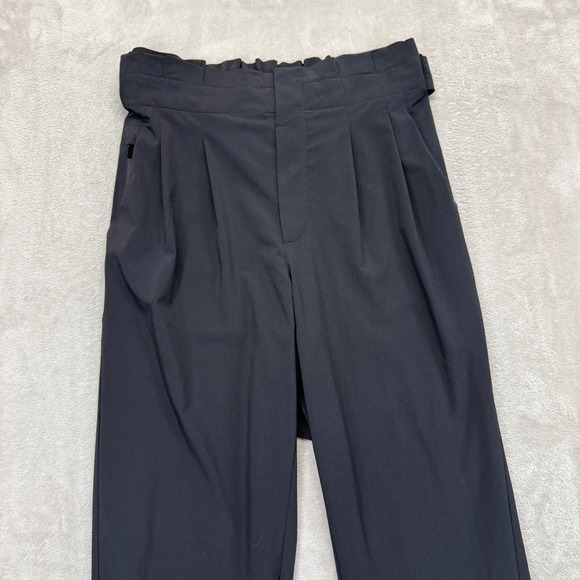 Athleta Pants Womens 6 Skyline Pant II Black Pleated Hi-Rise Cargo Zipper Pocket - Picture 3 of 14